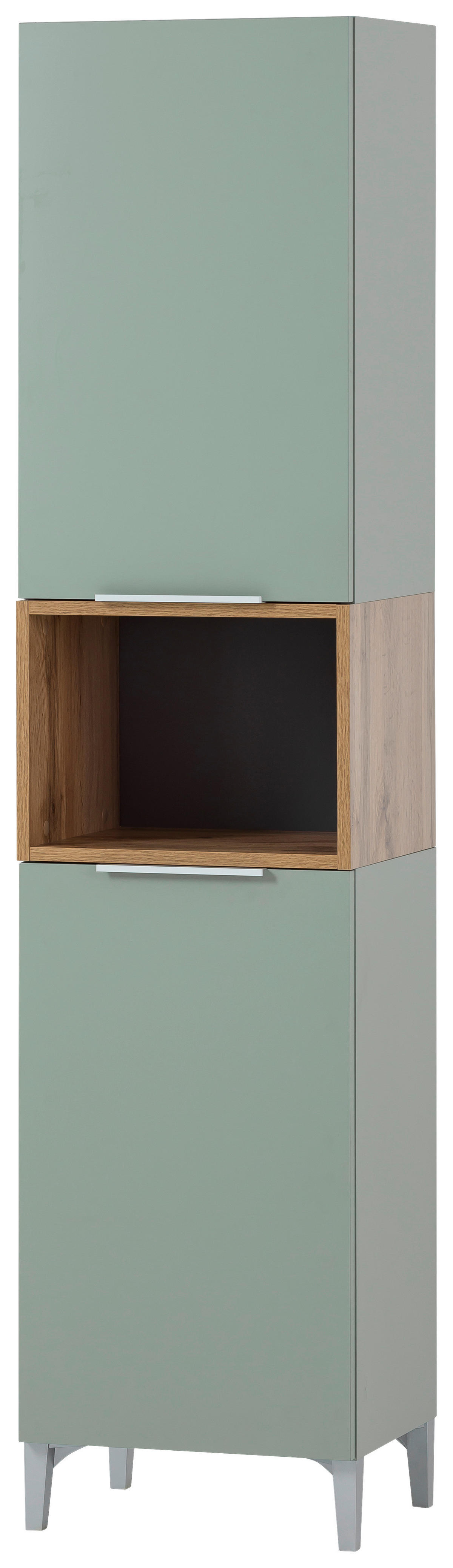 Hochschrank Smilla Pistazie Eiche Landhaus Nachbildung B/H/T: ca. 40,2x175,5x31,9 cm Smilla - Eiche/Pistazie (40,20/175,50/31,90cm) - Möbelpartner