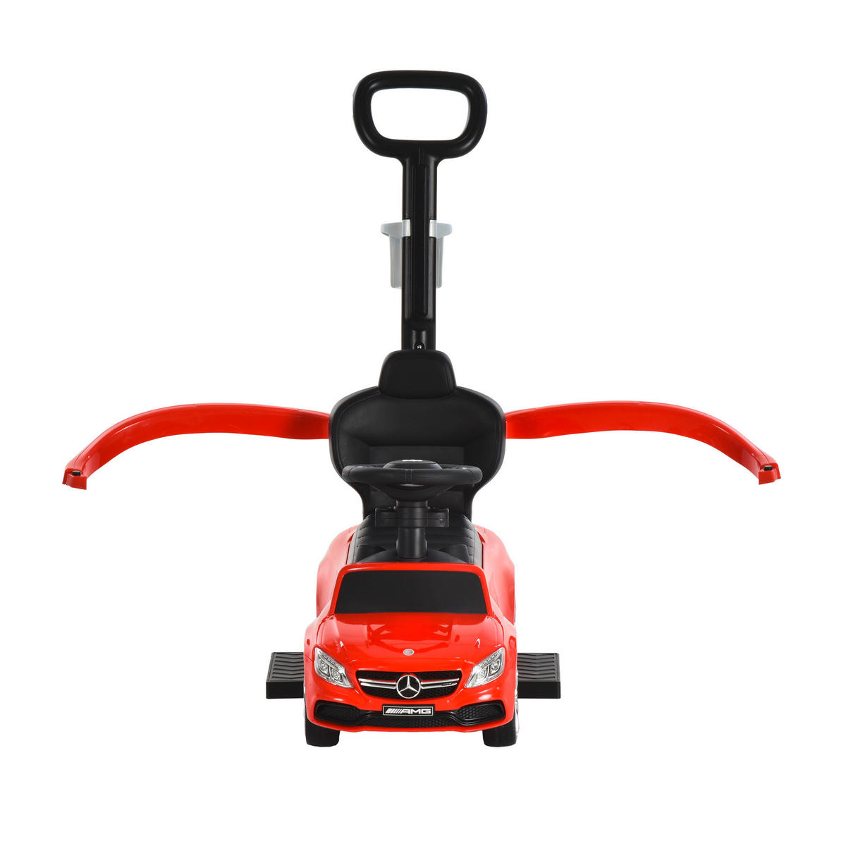 HOMCOM Kinder-Rutschauto rot B/H/L: ca. 40x83x84 cm Rutschauto - rot/schwarz (84,00/40,00/83,00cm) - HOMCOM