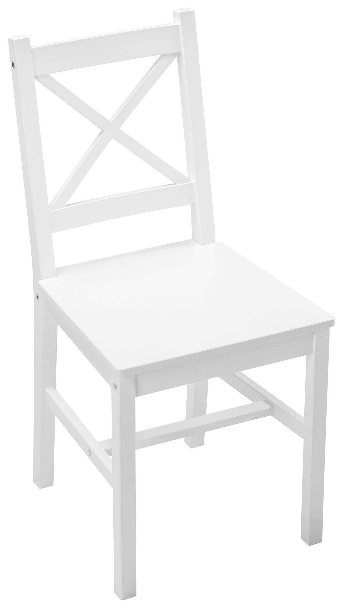 Stuhl Harry weiß Holz B/H/T: ca. 43x86x41 cm Harry - weiß (43,00/86,00/41,00cm)