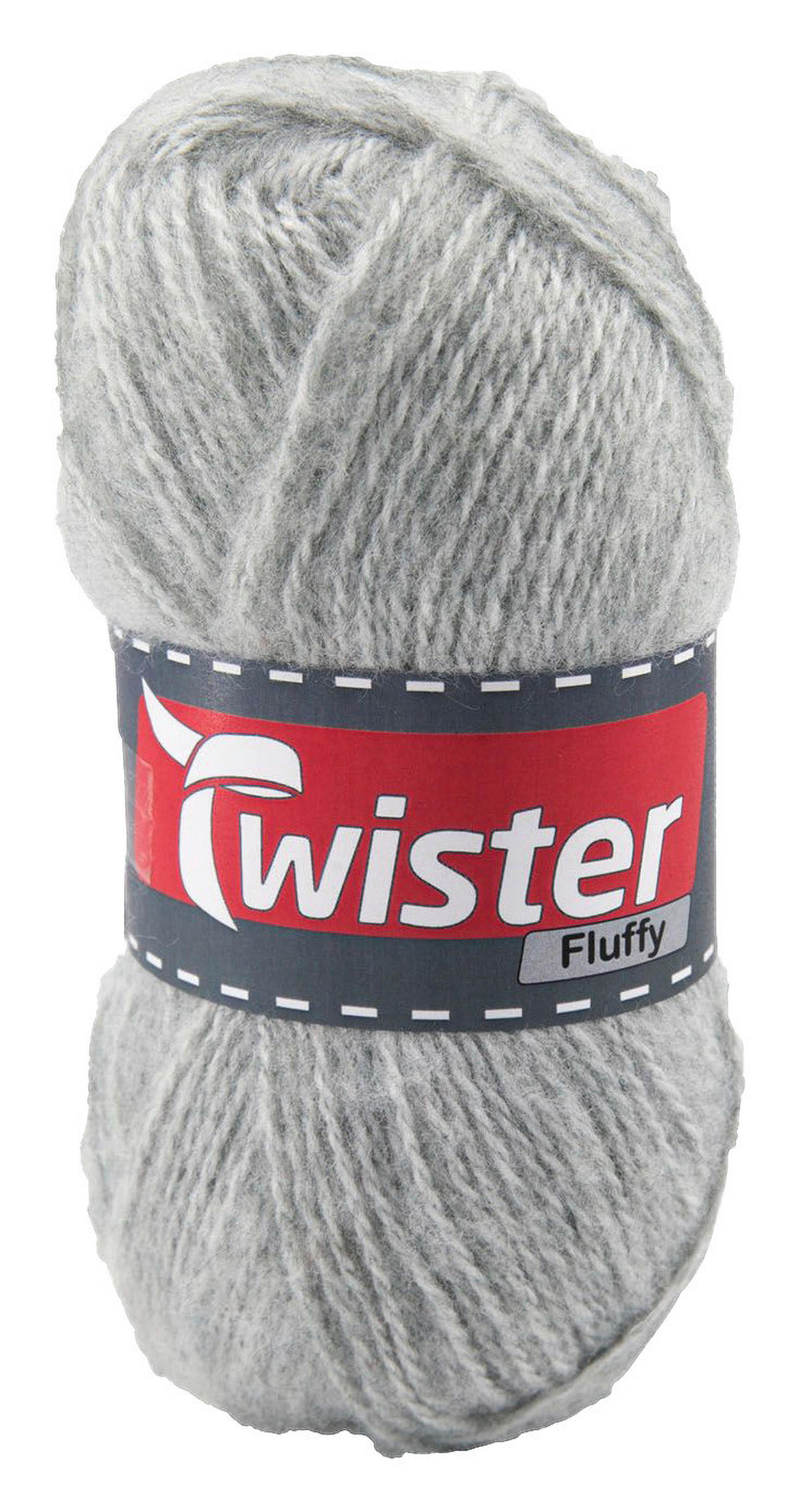 Handstrickgarn Fluffy hellgrau L: ca. 16000 cm Fluffy - hellgrau (16000,00cm) - Twister