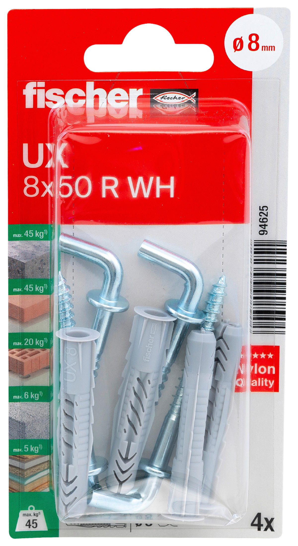 fischer Dübel- und Hakenset Dübel-/u.Winkelhakenset_fischer - fischer