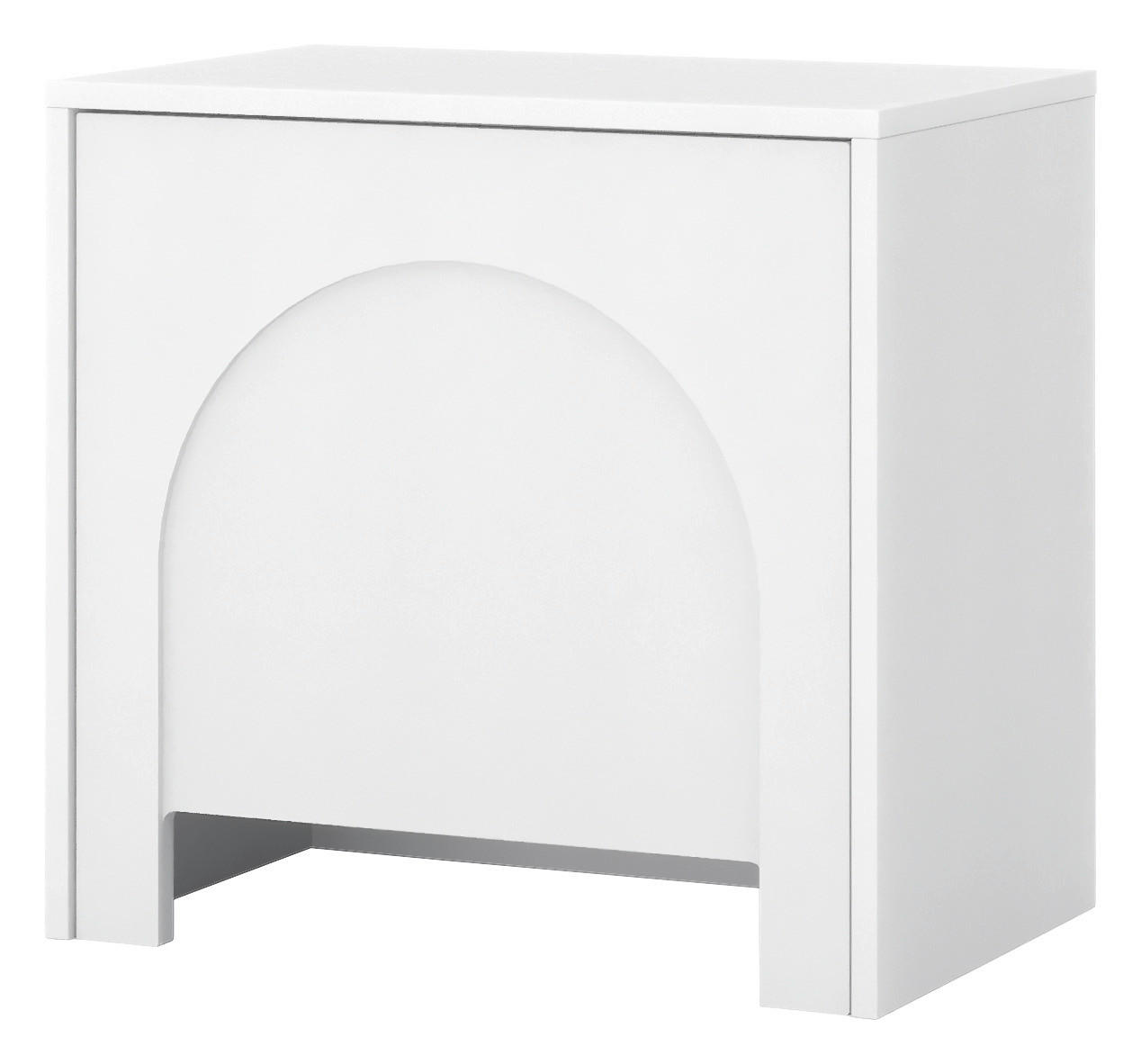 Nachtkonsole ARCO weiß B/H/T: ca. 50x49x35 cm ARCO - weiß (50,00/49,00/35,00cm) - WIPMEB