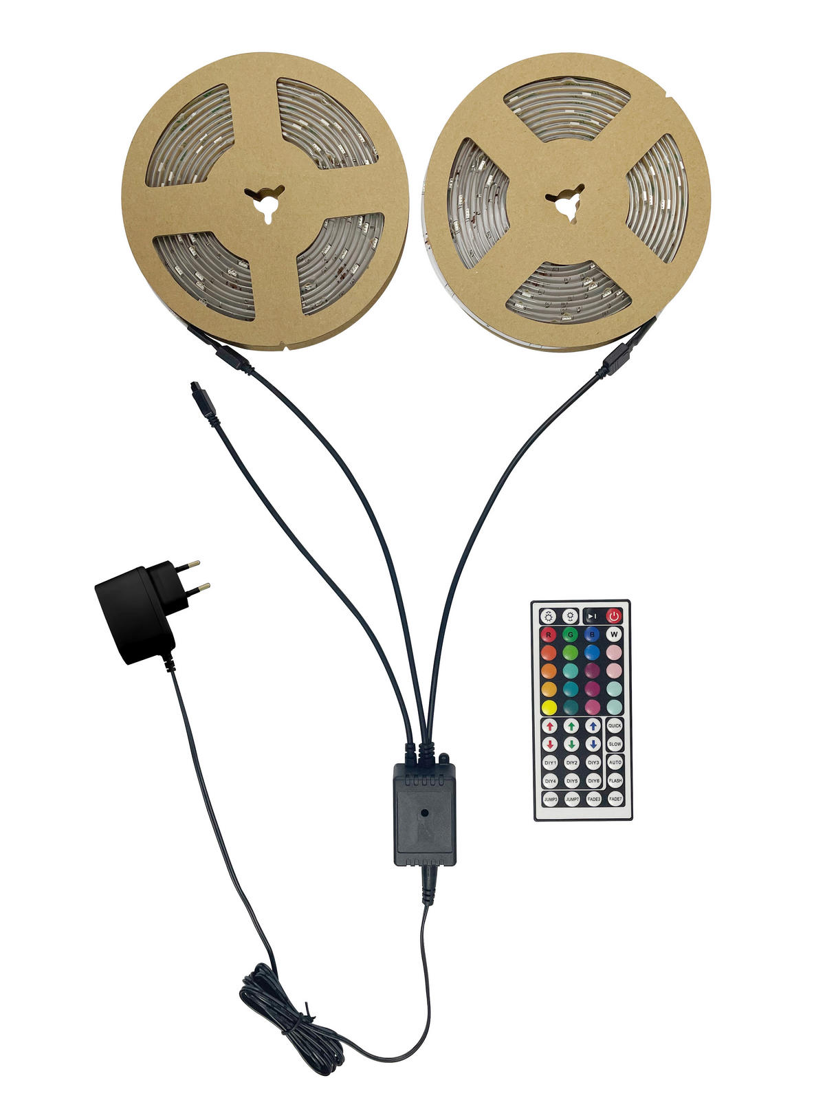 Blulaxa LED-RGB-Lichtband B/L: ca. 500x200 cm LED-RGB-Lichtband 2x5m - (500,00/200,00cm) - Blulaxa