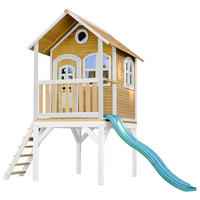 AXI Spielhaus Laura braun B/H/L: ca. 318x272x191 cm Laura - braun/weiß (191,00/318,00/272,00cm) - AXI