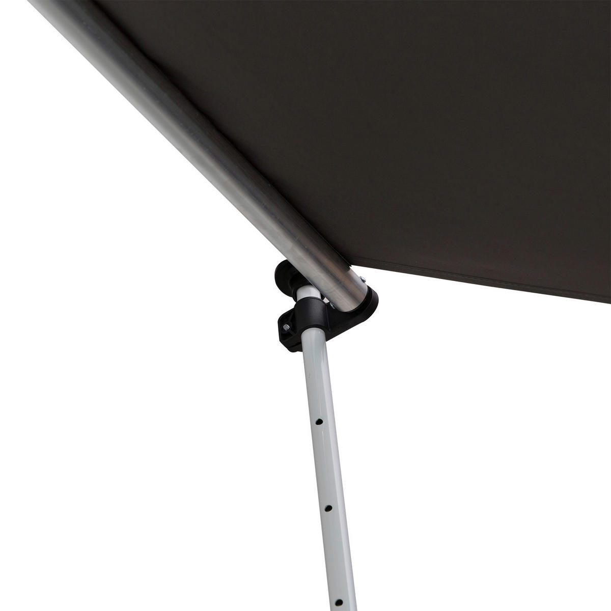 Klemm-Markise grau B/H/L: ca. 300x280x150 cm Klemmmarkise mit Faltarm - grau (150,00/300,00/280,00cm) - Outsunny