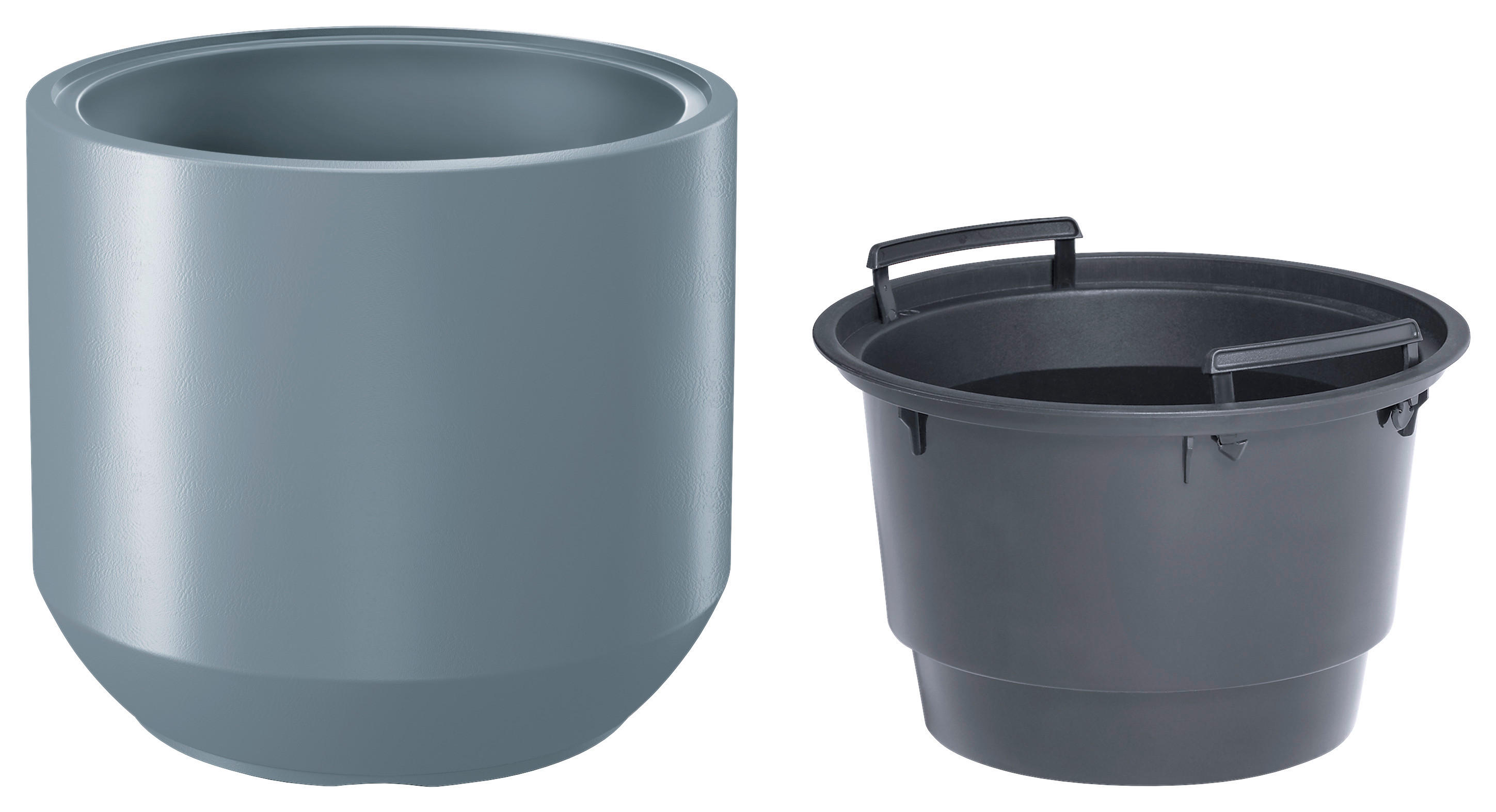 Prosperplast Blumentopf HEOS hellgrau Kunststoff B/H/L: ca. 47x42x47 cm HEOS - hellgrau (47,00/47,00/42,00cm) - Prosperplast
