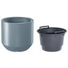 Prosperplast Blumentopf HEOS hellgrau Kunststoff B/H/L: ca. 47x42x47 cm HEOS - hellgrau (47,00/47,00/42,00cm) - Prosperplast