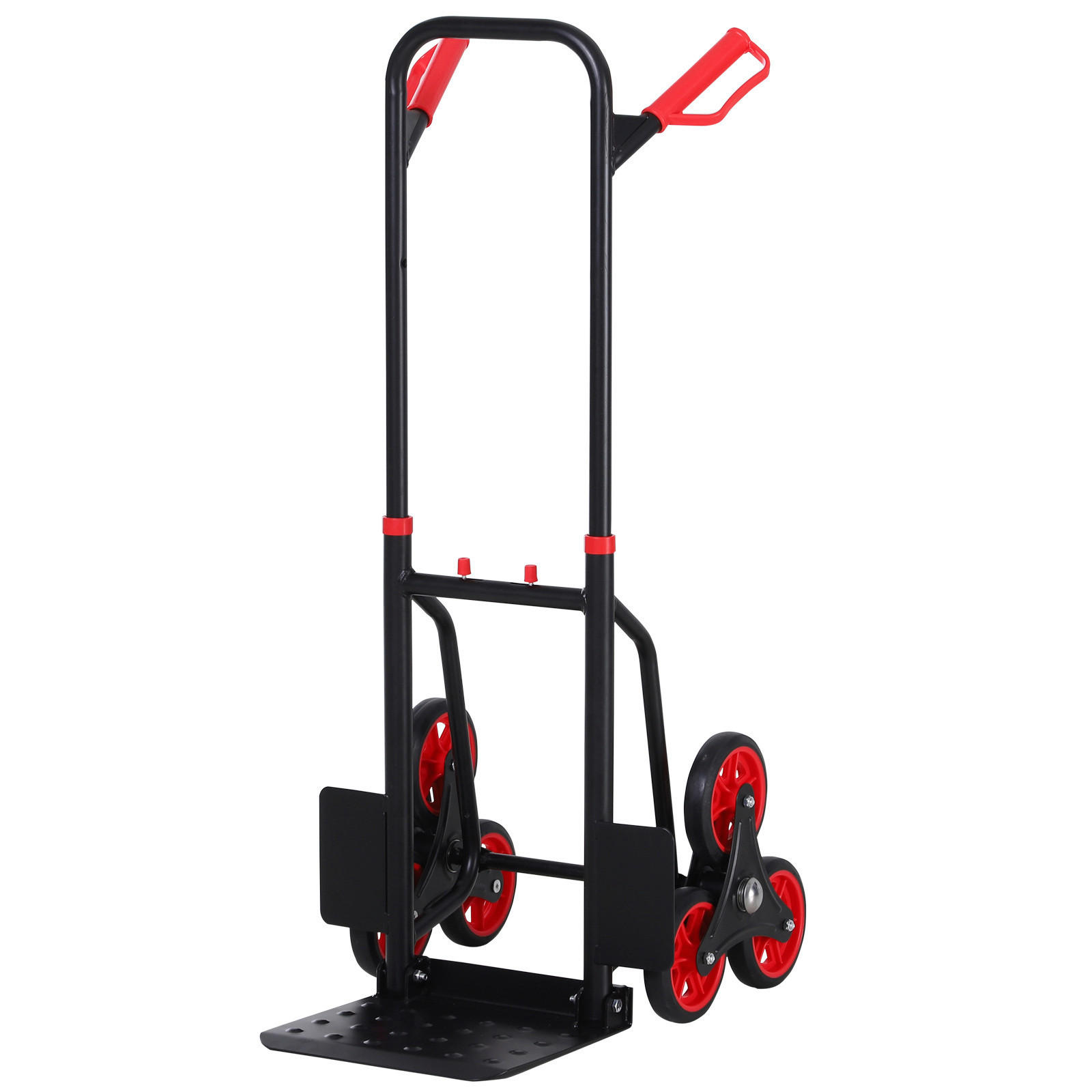 Treppensteiger höhenverstellbar schwarz B/H/T: ca. 45x409x60 cm Treppensteiger B71-029 - schwarz (45,00/409,00/60,00cm) - DURHAND