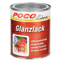 POCOline Acyl Buntlack Silbergrau glänzend ca. 0,75 l Glanzlack_Acryl_2in1 750ml - Silbergrau (750ml) - POCOline