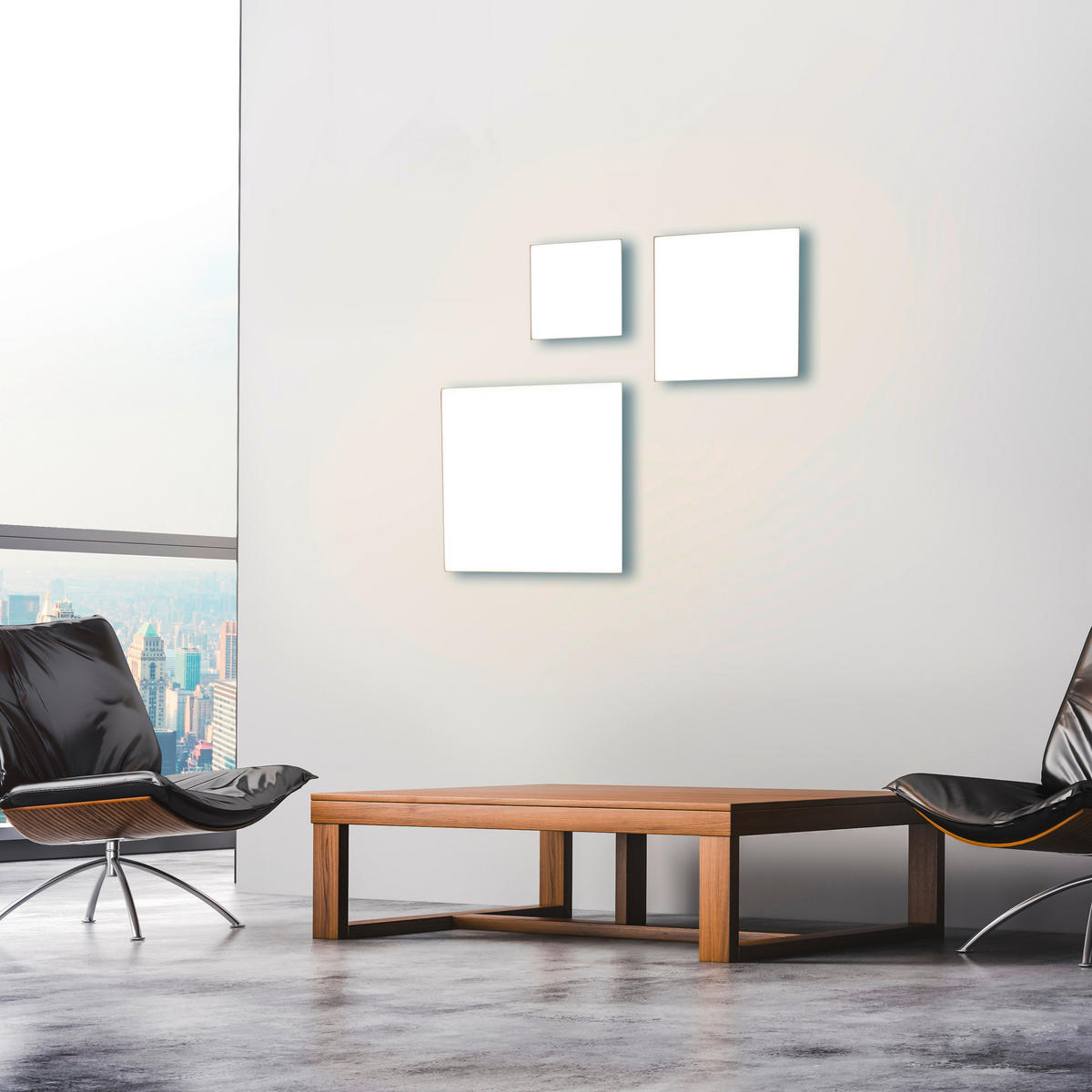 Just Light Deckenleuchte PN15550-16 CANVAS - weiß (30,00/30,00/7,00cm) - Just Light