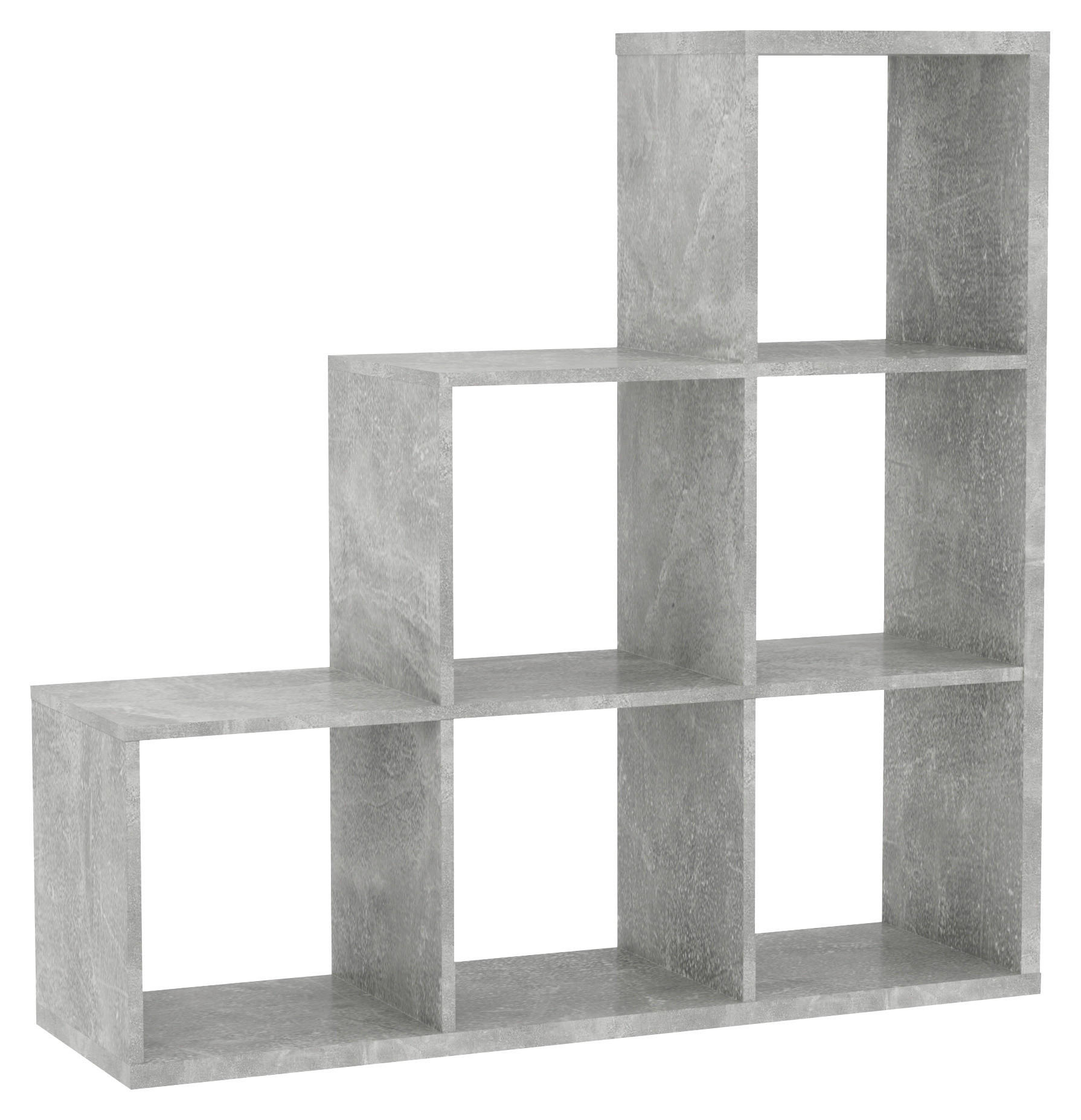 Stufenregal Max Step Beton Optik B/H/T: ca. 106x107x33 cm Max Step - Beton (106,00/107,00/33,00cm)