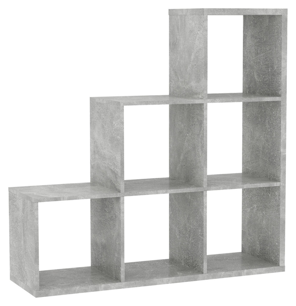 Stufenregal Max Step Beton Optik B/H/T: ca. 106x107x33 cm Max Step - Beton (106,00/107,00/33,00cm)