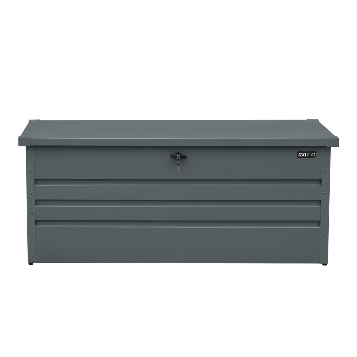 AXI Outdoor Living Gartenbox Miles anthrazit Metall B/H/L: ca. 70x62x165 cm Miles - anthrazit (165,00/70,00/62,00cm) - AXI Outdoor Living