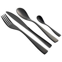 SCHÄFER Besteckset Metallic Black schwarz Edelstahl 24 tlg. Metallic Black - schwarz - SCHÄFER