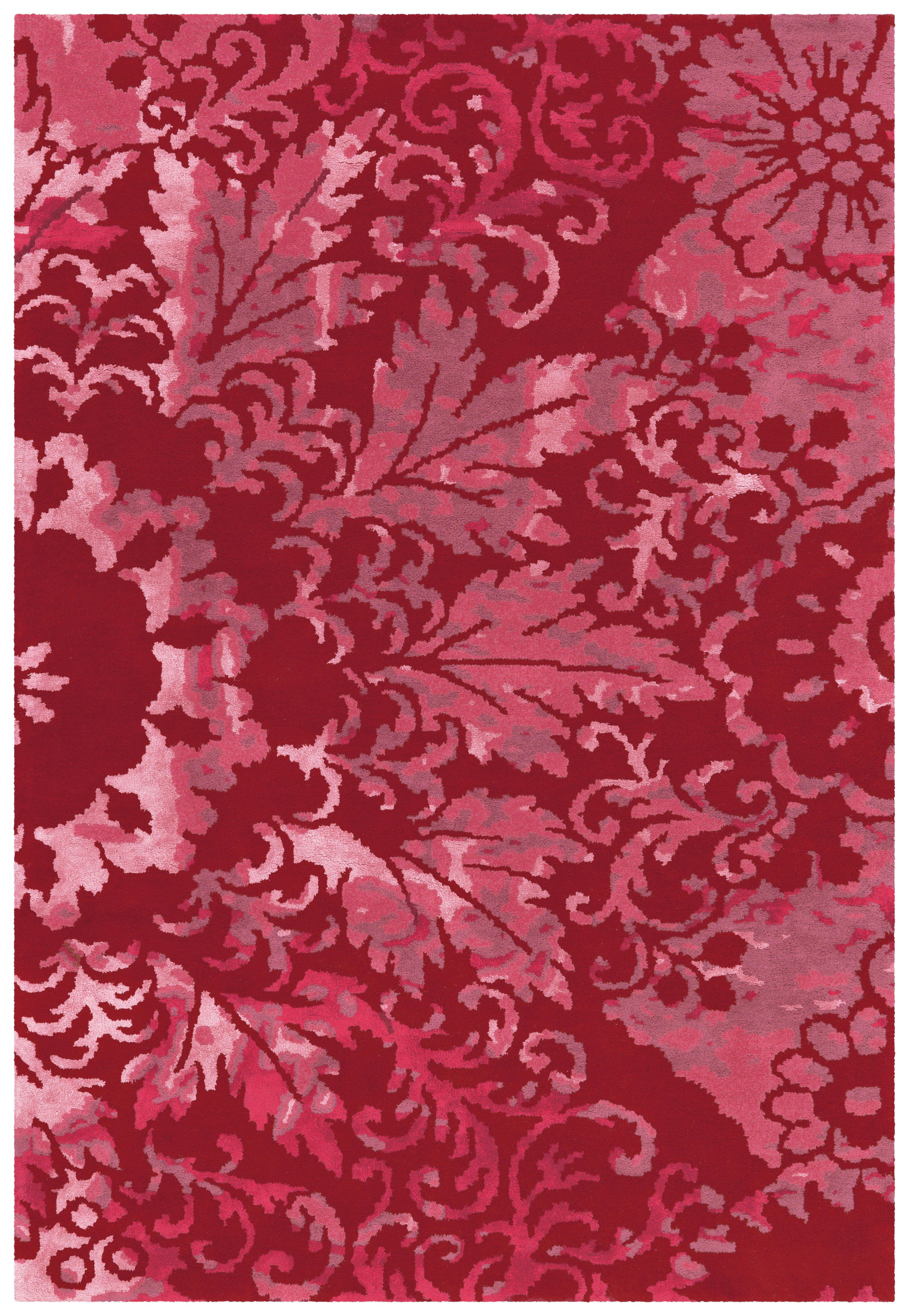 Arte Espina Kurzflorteppich Satin 8061 rot B/L: ca. 170x240 cm Satin 8061 - rot (170,00/240,00cm) - Arte Espina