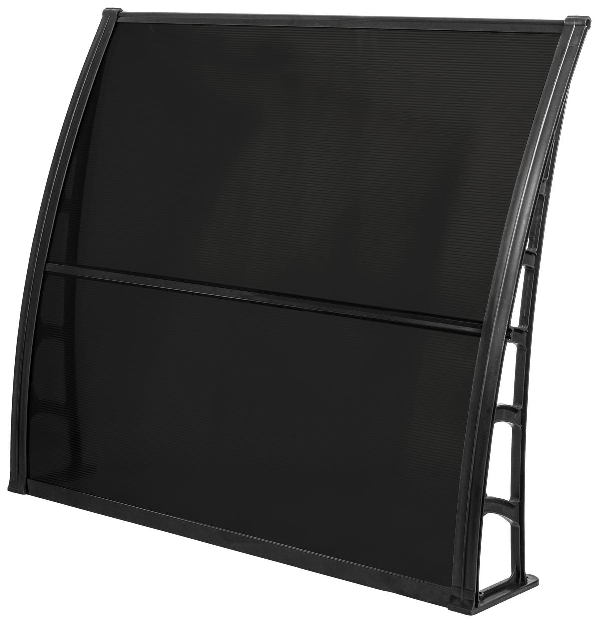 BURTAS VORDACH Vordach schwarz B/H/L: ca. 120x23x105 cm Vordach_GRDNL001 - schwarz (105,00/120,00/23,00cm) - BURTAS VORDACH