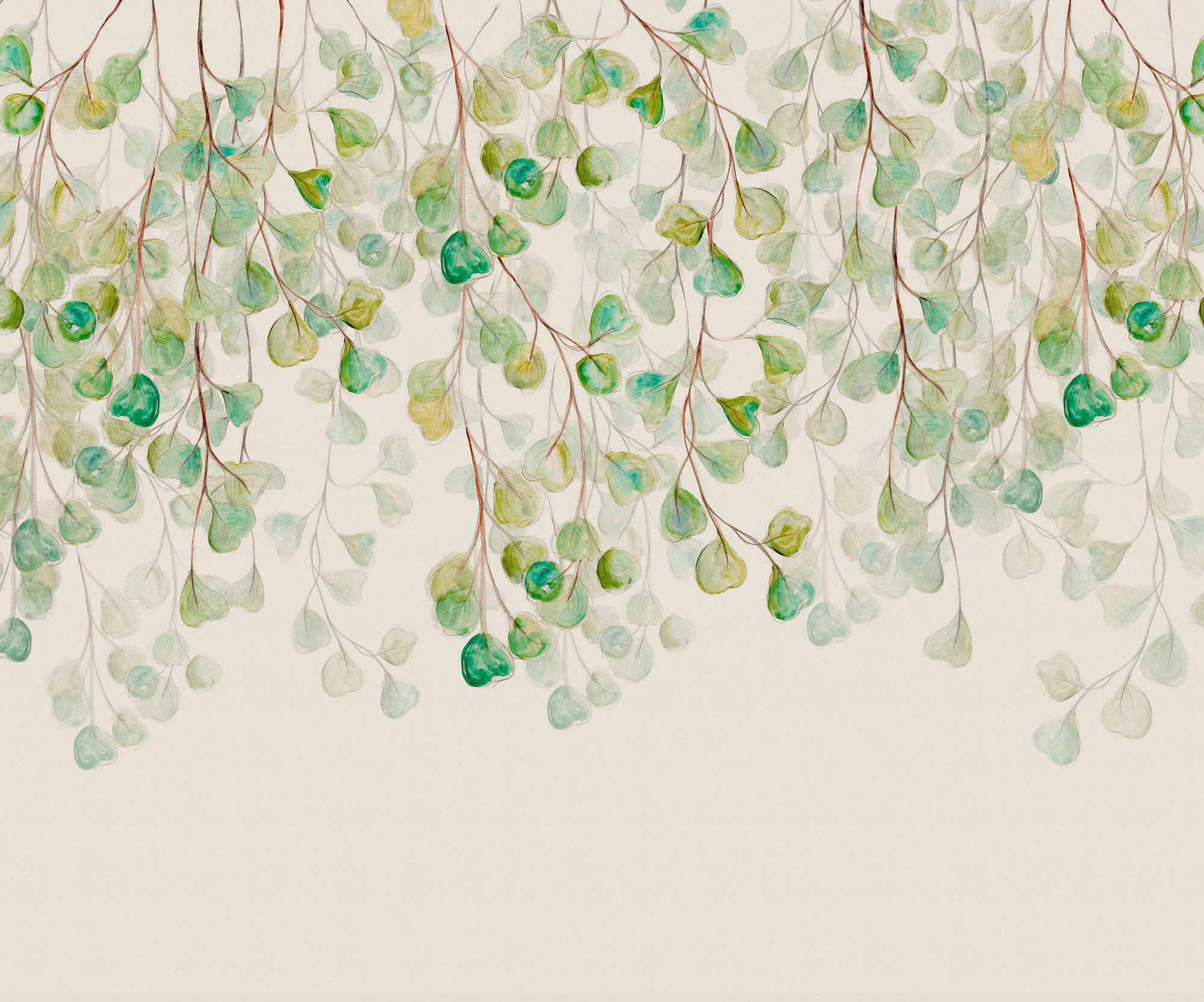 Komar Fototapete Douche de Feuilles B/L: ca. 300x250 cm Douche de Feuilles - (300,00/250,00cm) - Komar