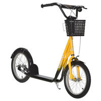 HOMCOM Kinder-Kickroller orange B/H/L: ca. 58x96x139 cm Kinder-Kickroller - orange/schwarz (139,00/58,00/96,00cm) - HOMCOM