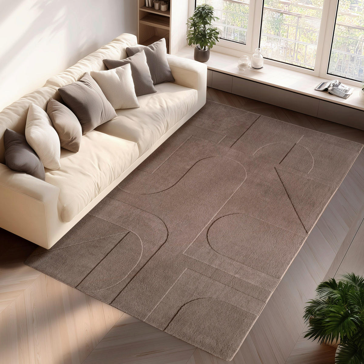 Ayyildiz Teppich POMPEI beige B/L: ca. 160x230 cm POMPEI - beige (160,00/230,00cm) - Ayyildiz