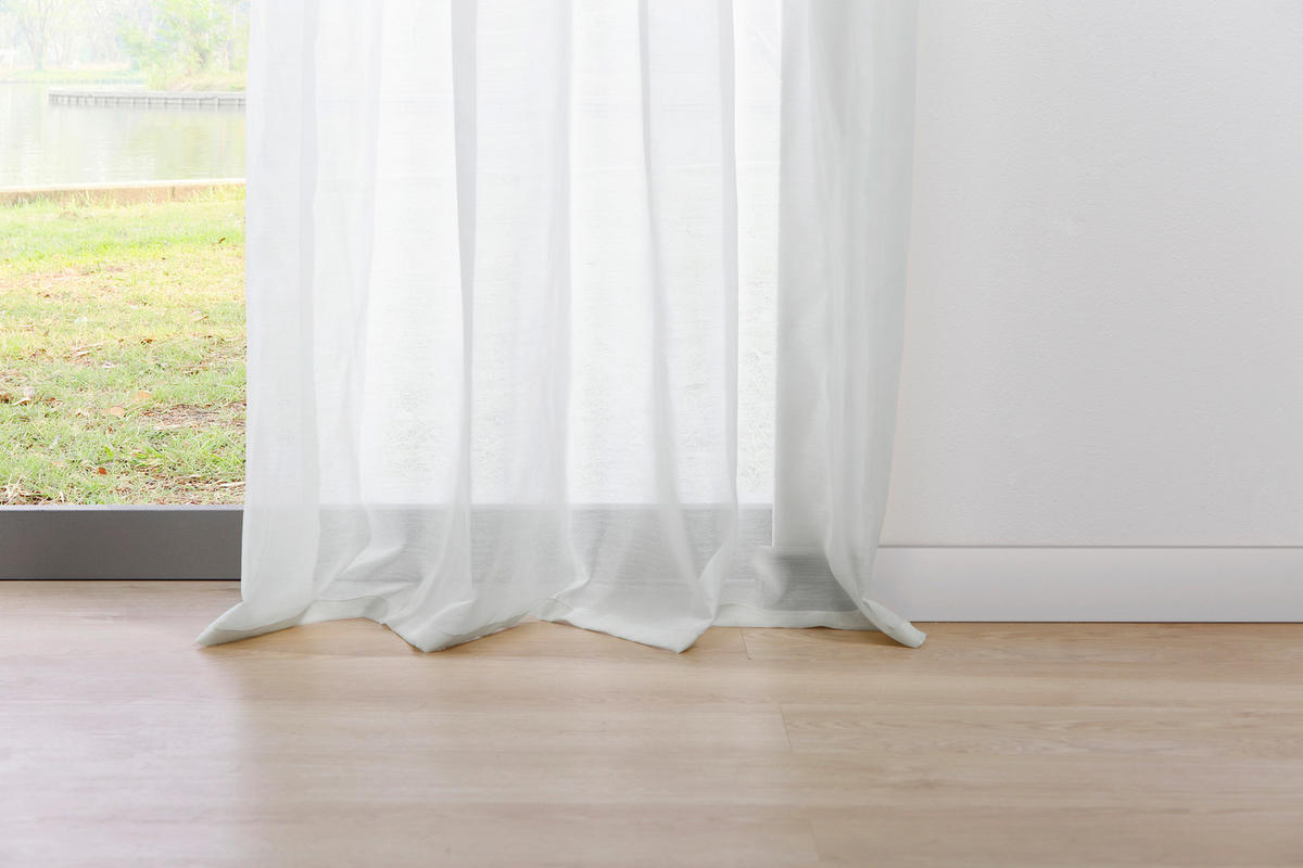 Ösenvorhang PURE weiß B/L: ca. 135x245 cm PURE - weiß (135,00/245,00cm)