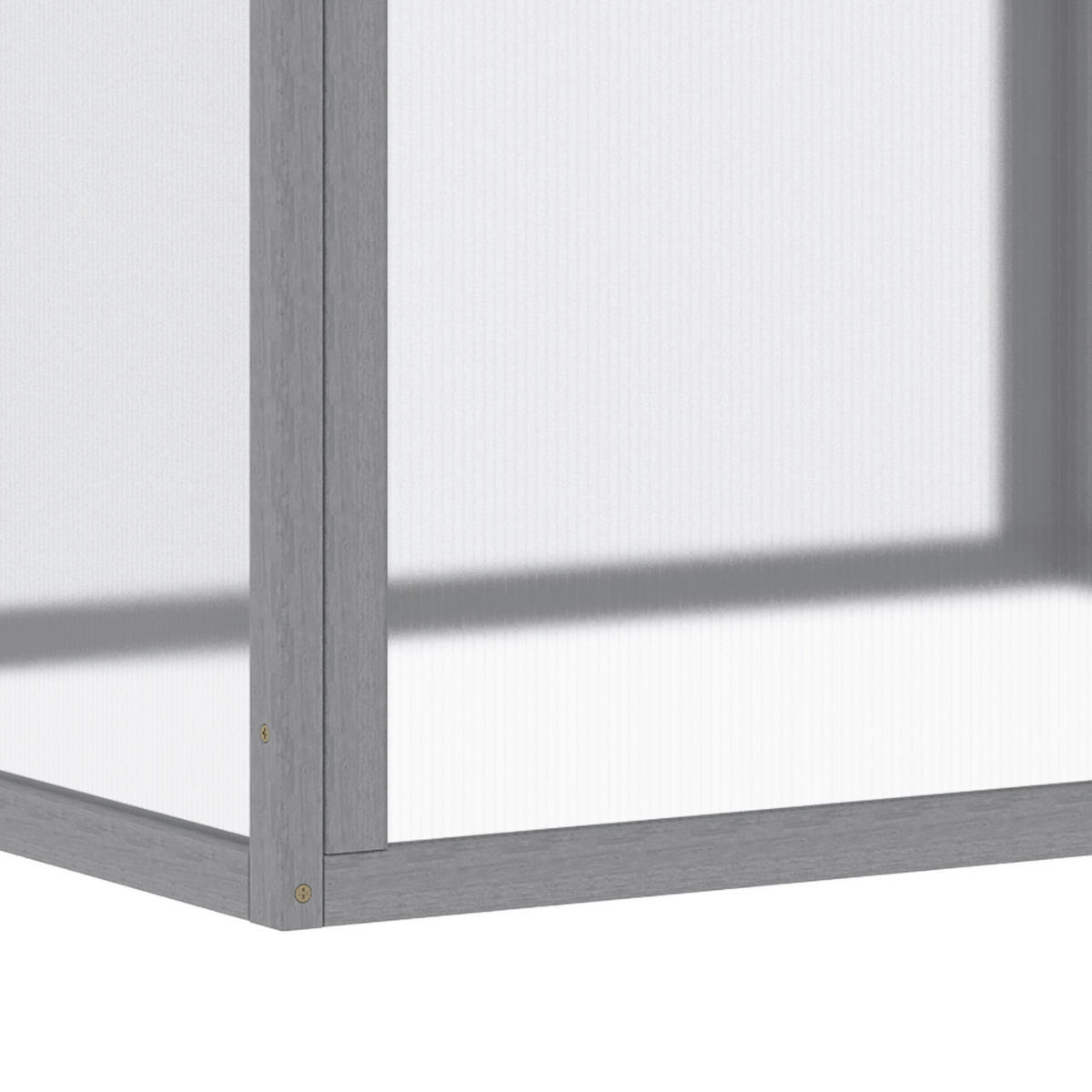 Outsunny Frühbeet B/H/L: ca. 80x58x90 cm Frühbeet - hellgrau (90,00/80,00/58,00cm) - Outsunny