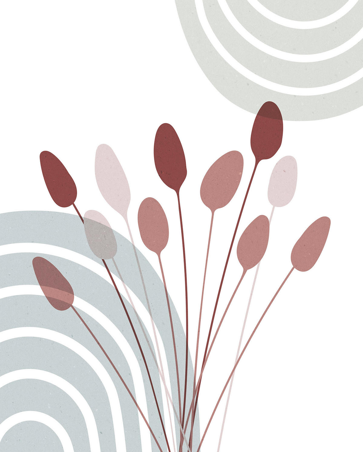 Komar Poster Bohemian Cattail Pflanzen B/L: ca. 40x50 cm Bohemian Cattail - (40,00/50,00cm) - Komar