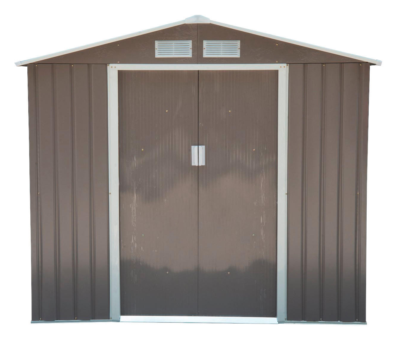 Outsunny Gartenhaus grau B/H/L: ca. 117x185x213 cm Gartenhaus - grau (213,00/117,00/185,00cm) - Outsunny
