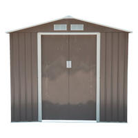 Outsunny Gartenhaus grau B/H/L: ca. 117x185x213 cm Gartenhaus - grau (213,00/117,00/185,00cm) - Outsunny