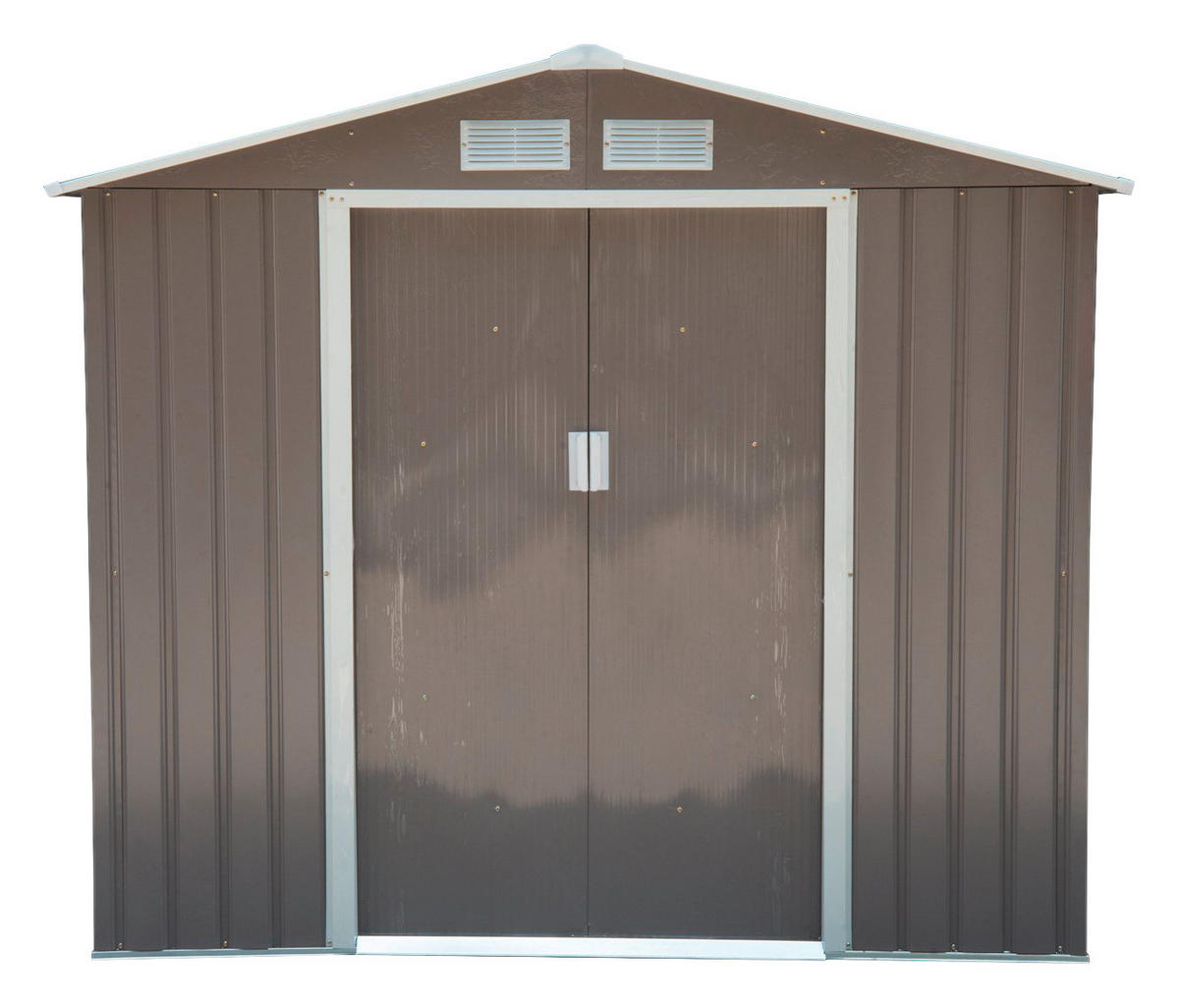 Outsunny Gartenhaus grau B/H/L: ca. 117x185x213 cm Gartenhaus - grau (213,00/117,00/185,00cm) - Outsunny