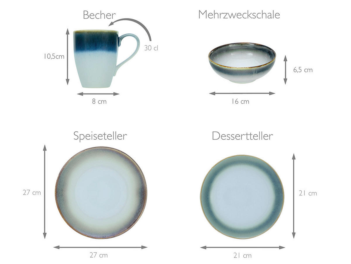 CreaTable Kombiservice Cascade Cascade - multicolor - CreaTable