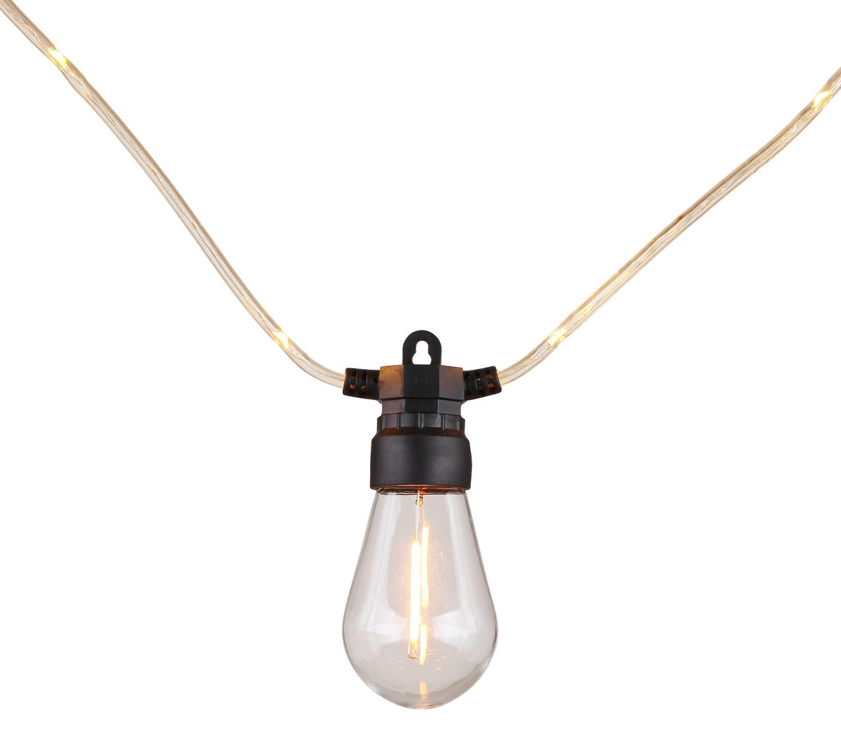 GLOBO LED-Lichterkette VERA schwarz B/H/T: ca. 4,5x10,5x1050 cm VERA - schwarz/transparent (4,50/10,50/1050,00cm) - GLOBO