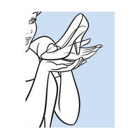 Komar Poster Cinderella Glass Shoe Disney B/L: ca. 40x50 cm Cinderella Glass Shoe - (40,00/50,00cm) - Komar