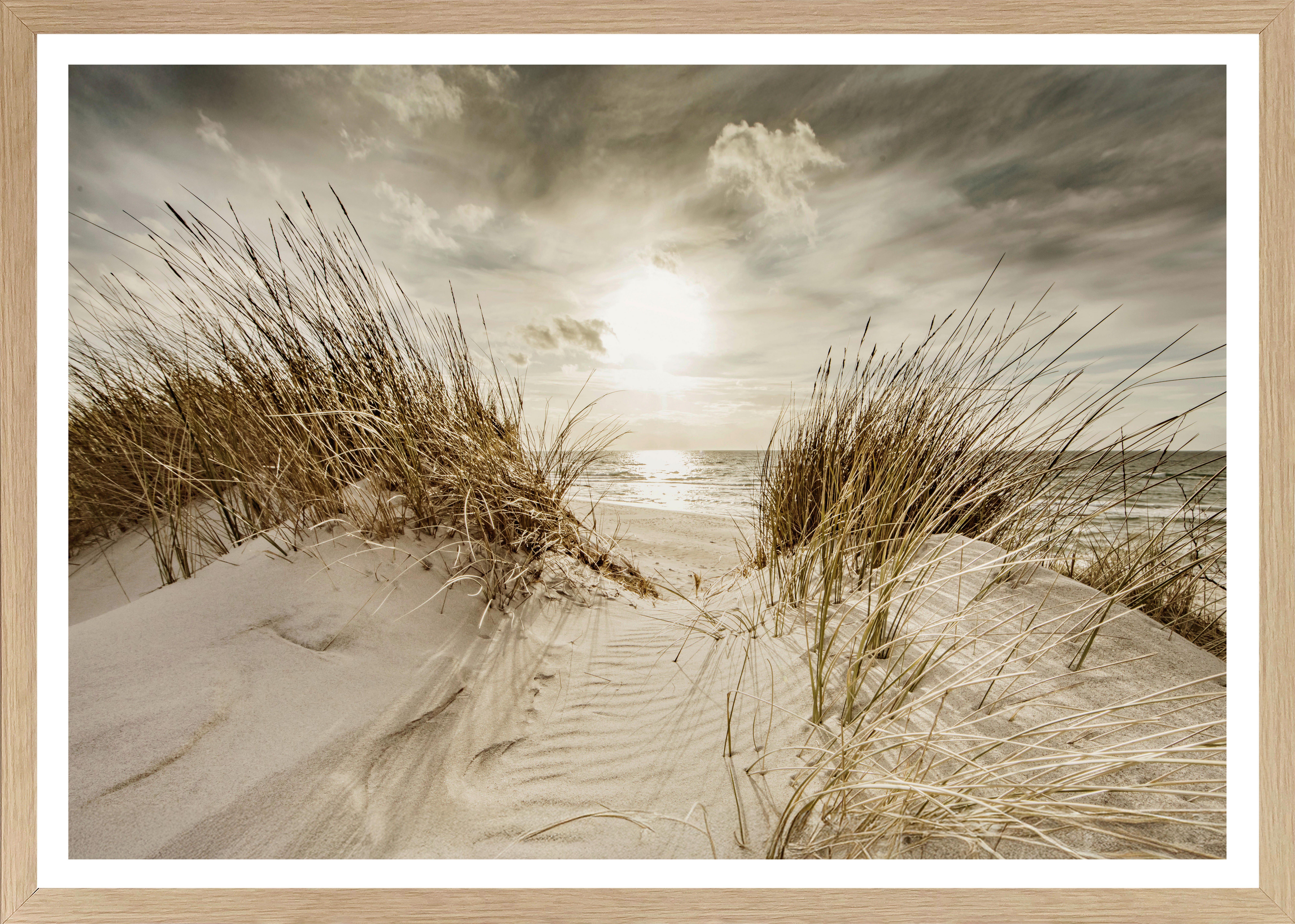 Gerahmtes Bild Strand B/H: ca. 70x50 cm Bild_Cheb 50x70cm - (70,00/50,00cm)