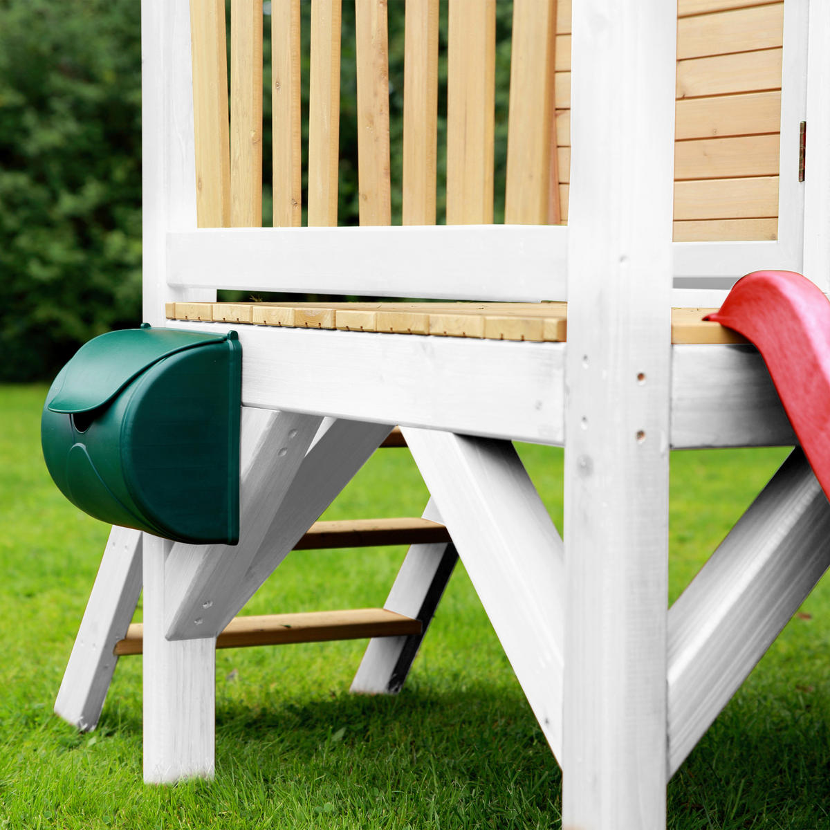 AXI Spielhaus Robin braun B/H/L: ca. 264x203x177 cm Robin - braun/weiß (177,00/264,00/203,00cm) - AXI