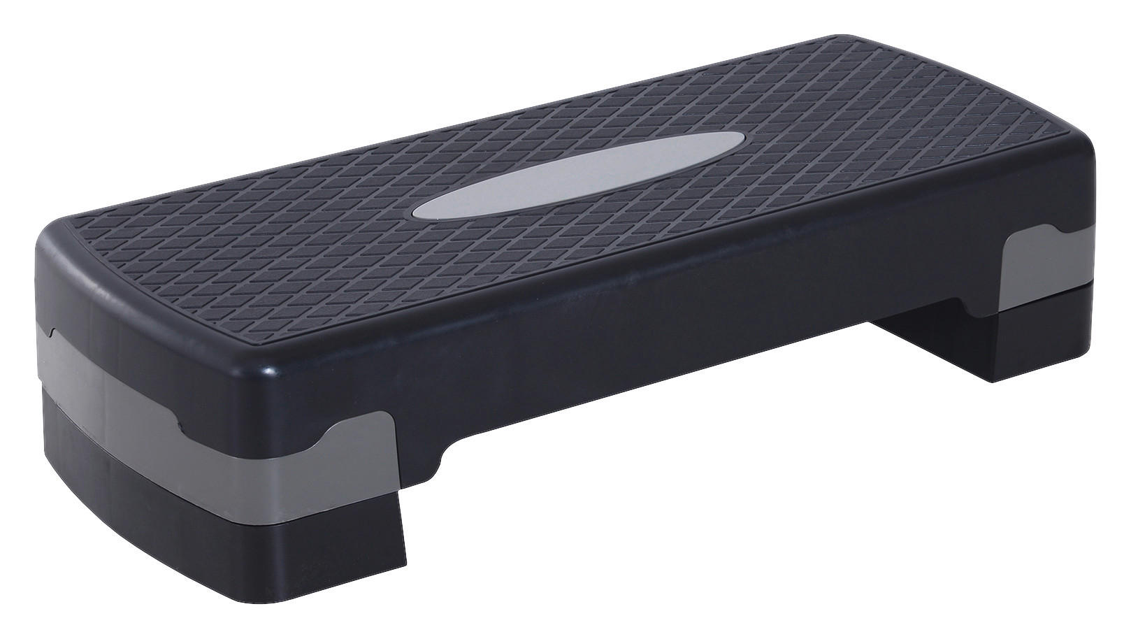 HOMCOM Steppbrett grauschwarz Kunststoff B/H/L: ca. 68x15x29 cm Steppbrett - grauschwarz (29,00/68,00/15,00cm) - HOMCOM