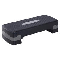 HOMCOM Steppbrett grauschwarz Kunststoff B/H/L: ca. 68x15x29 cm Steppbrett - grauschwarz (29,00/68,00/15,00cm) - HOMCOM