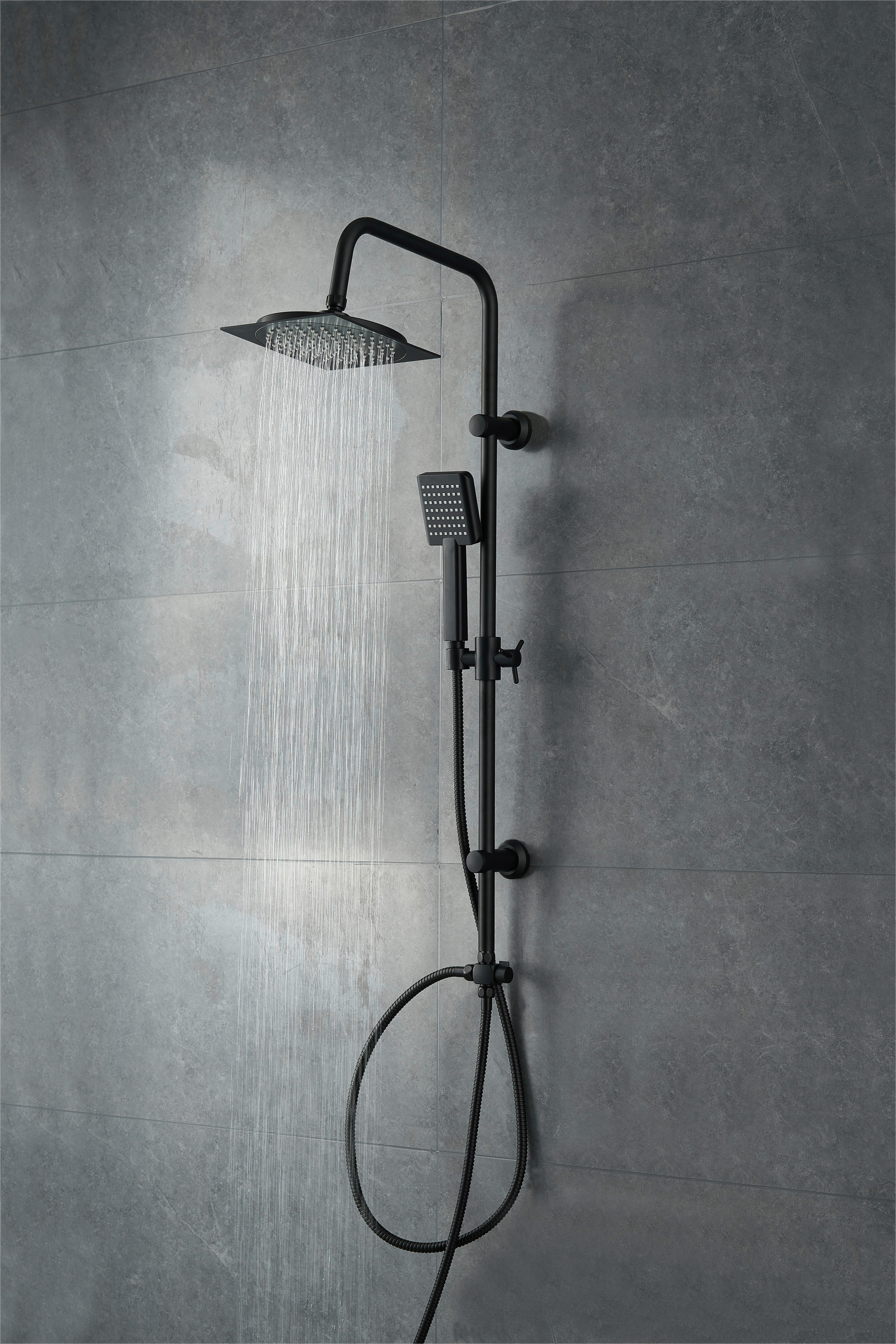 Thumbnail - Sensation Duschsystem Wellness schwarz H: ca. 100 cm