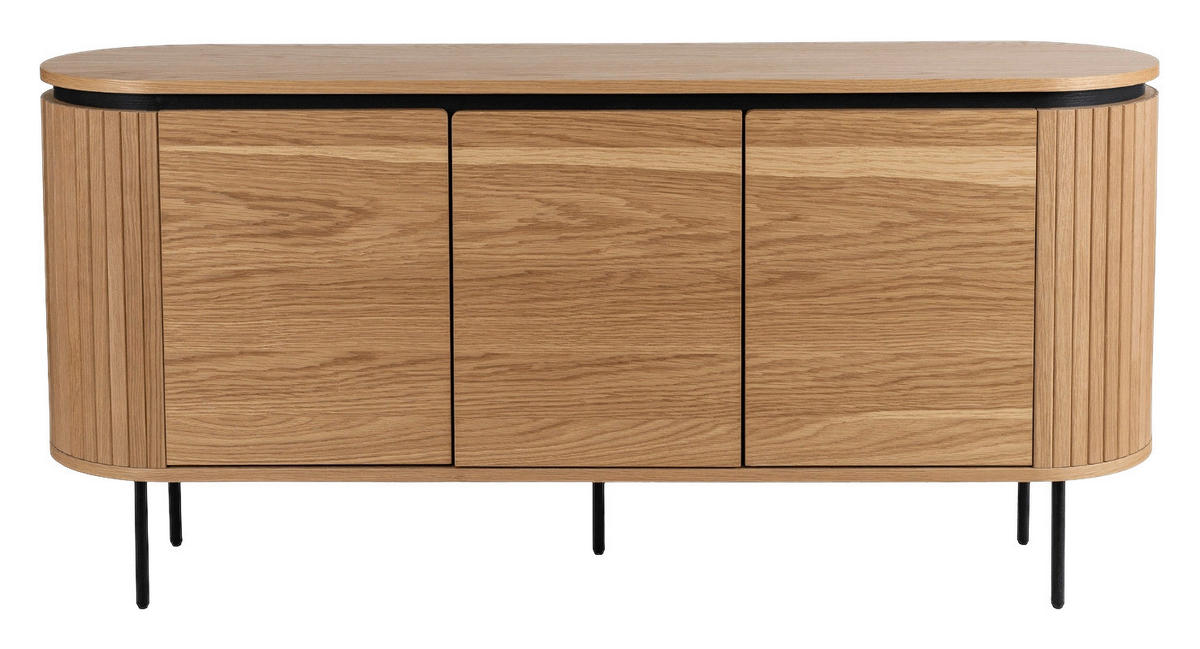 Kommode ALBERI Eiche Sonoma Nachbildung B/H/T: ca. 160x76x40 cm ALBERI - Eiche (160,00/76,00/40,00cm) - WIPMEB