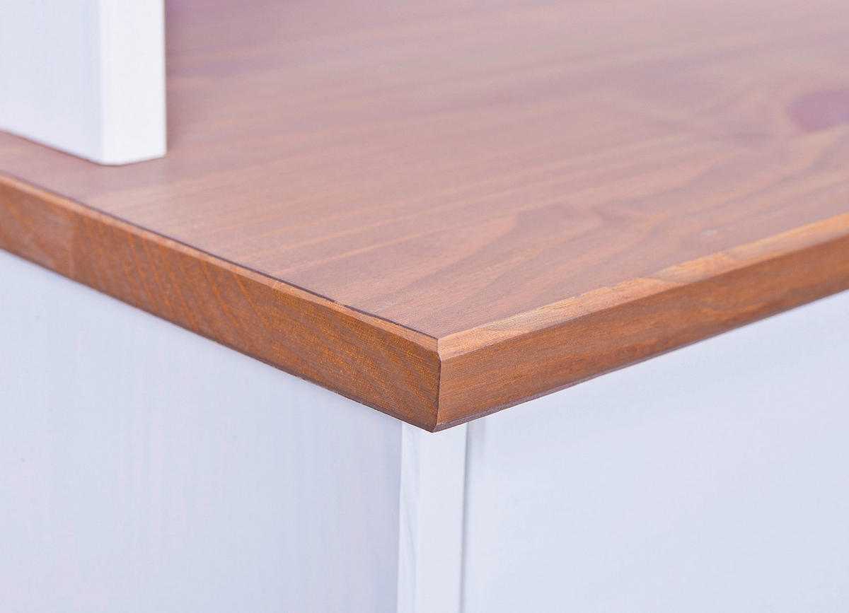 Buffet Westerland weiß lackiert Kiefer B/H/T: ca. 131x205x45 cm Westerland - weiß (131,00/205,00/45,00cm) - Inter Link