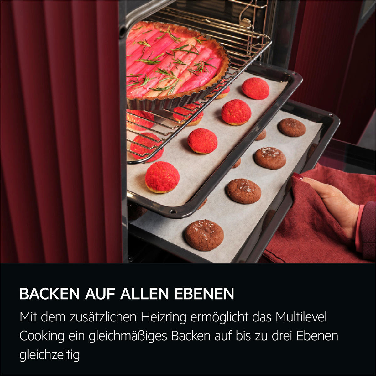 AEG Backofen-Set XXXL60 schwarz B/H/T: ca. 59,4x59,4x56 cm XXXL60 - schwarz (59,40/59,40/56,00cm) - AEG