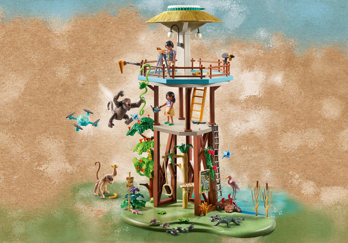 Playmobil Wiltopia Forschungsturm mit Kompass 71008 Forschungsturm mit Kompass 71008 - Playmobil