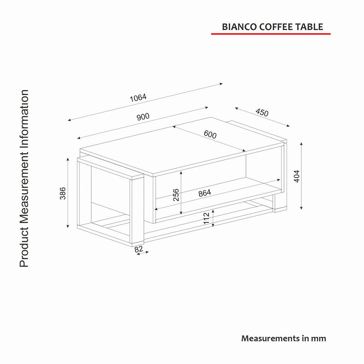 Couchtisch Bianco beige B/H/T: ca. 107x41x60 cm Bianco - beige (107,00/41,00/60,00cm) - moebel17