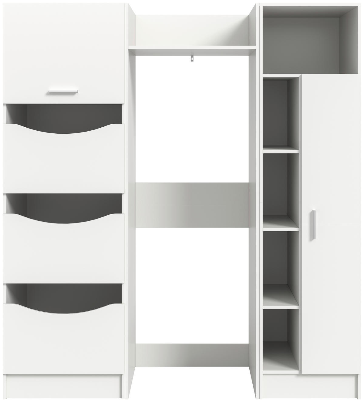 Waschmaschinenumbauschrank Free weiß B/H/T: ca. 176x195x68 cm Free - weiß (176,00/195,00/68,00cm) - xonox.home