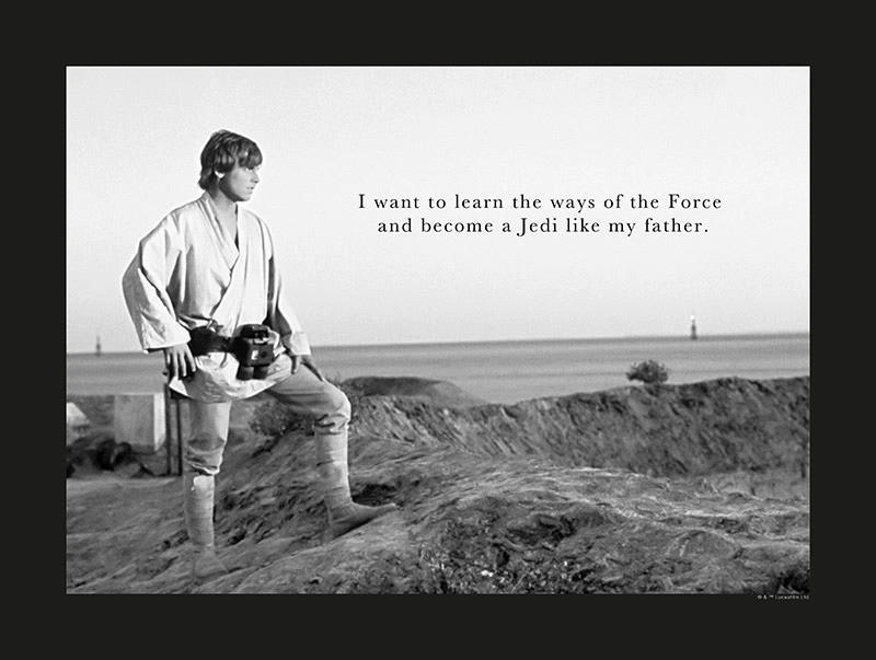 Komar Poster Star Wars Classic Luke Quote Star Wars B/L: ca. 40x30 cm günstig online kaufen