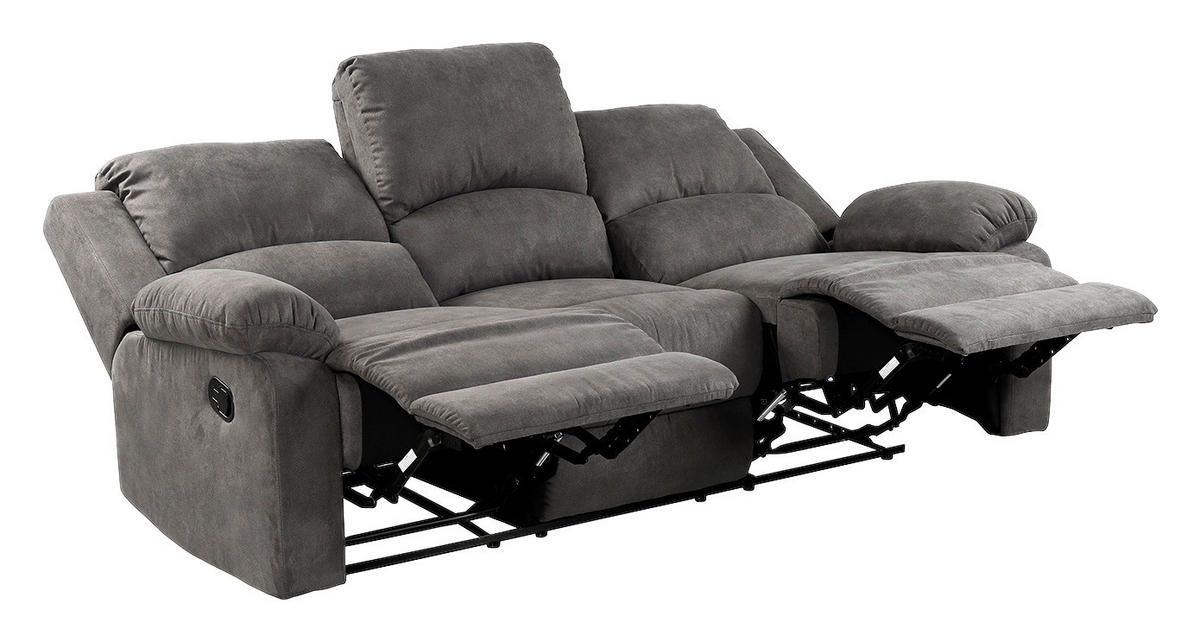 Sofa 3-2-1 anthrazit B/H/T: ca. 204x97x87 cm Dakota_3F-2F-1F_Sofa 3-2-1 - anthrazit (204,00/97,00/87,00cm)
