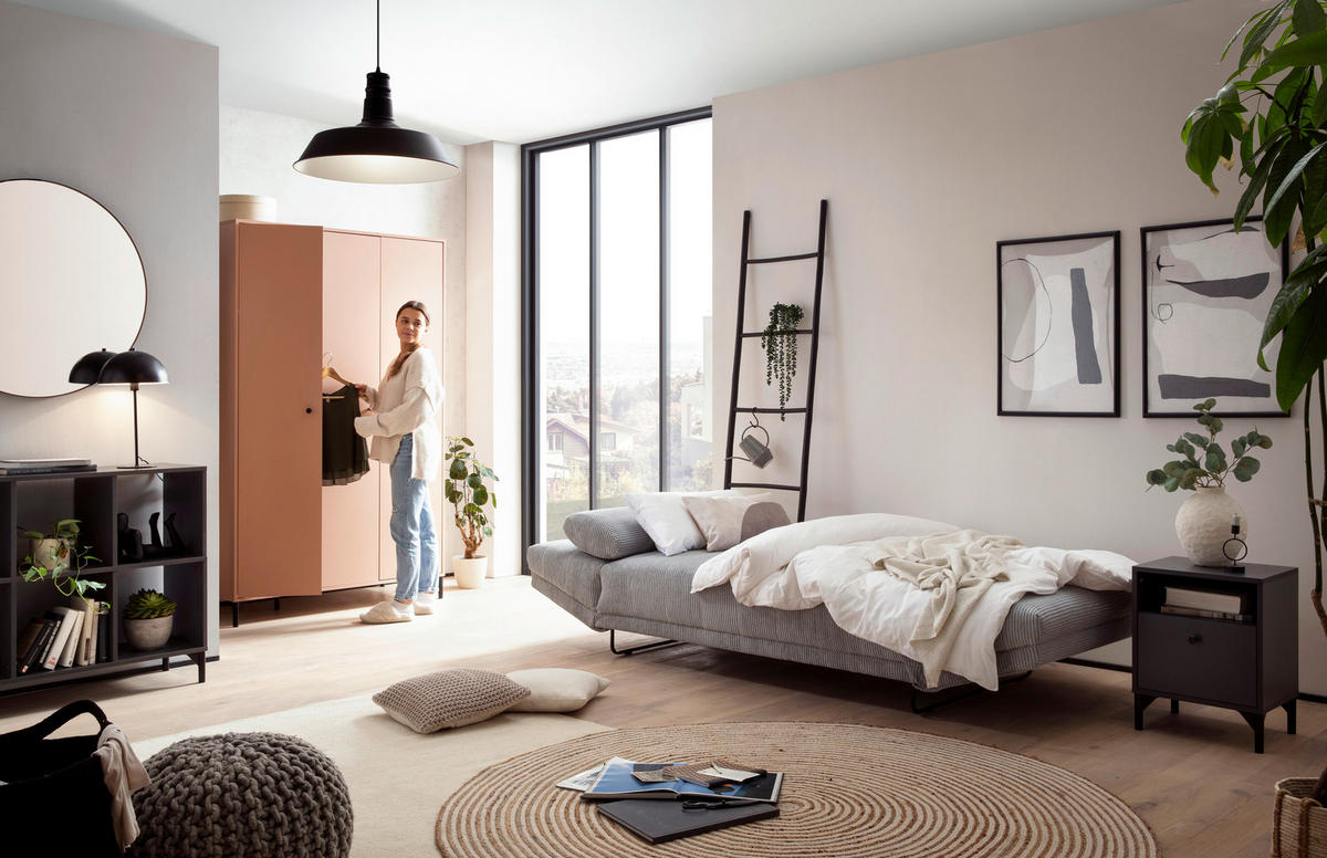 Nachtkonsole Smash anthrazit B/H/T: ca. 40,3x53,2x33,05 cm Smash - anthrazit (40,30/53,20/33,05cm) - Möbelpartner