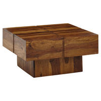 Couchtisch braun B/H/T: ca. 58x30x58 cm Couchtisch - braun (58,00/30,00/58,00cm) - Wohnling
