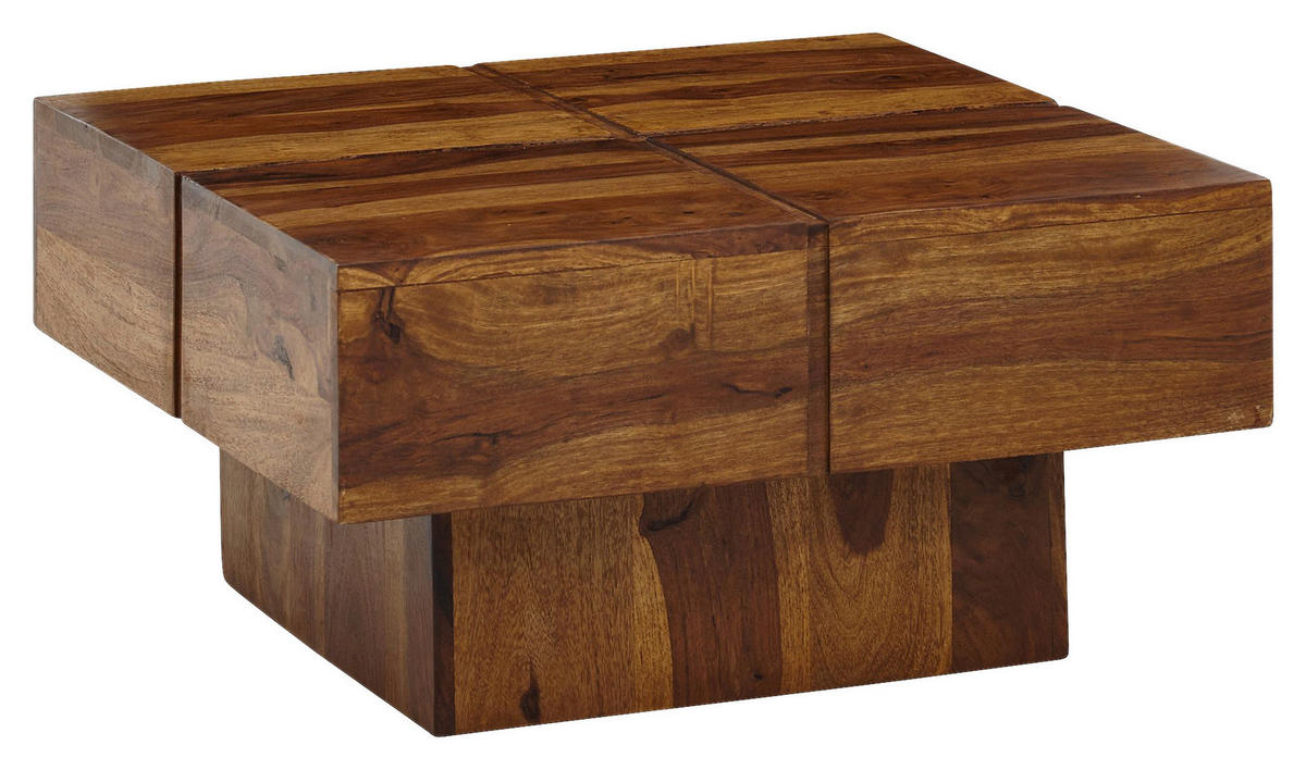 Couchtisch braun B/H/T: ca. 58x30x58 cm Couchtisch - braun (58,00/30,00/58,00cm) - Wohnling
