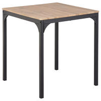 Eiche schwarz Wildeiche B/H/T: ca. 70x74x70 cm Emilie_Küchentisch_JX-18A588 - Eiche/schwarz (70,00/74,00/70,00cm)