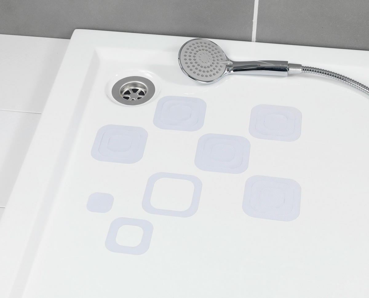 Anti-Rutschsticker transparent Kunststoff Anti-Rutsch-Sticker_6Stck.Wenko - transparent (10,00/10,00cm) - WENKO